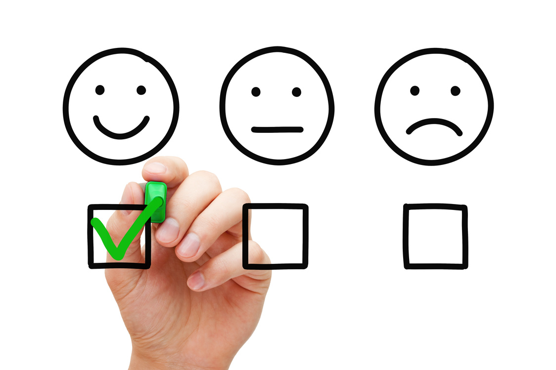Happy Customer Feedback Survey Concept